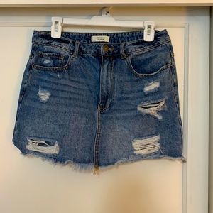 Mini Jean Skirt